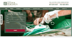 Desktop Screenshot of medicalmalpractice.levinperconti.com
